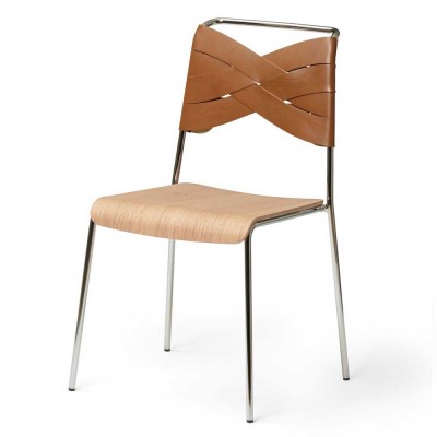Design House Stockholm Chaise Torso  - assise ch&ecirc;ne / dossier noir