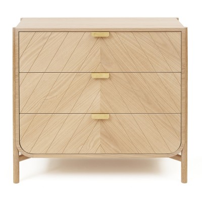 Hart&ocirc; - Marius Commode &agrave; tiroirs, ch&ecirc;ne naturel