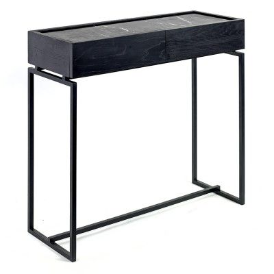Serax - Console Nero & Verde en M&eacute;tal - Couleur Noir - 80 x 81.73 x 78 cm - Designer Dialect - Made In Design 