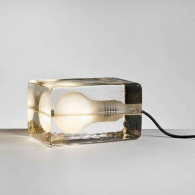 DESIGN HOUSE STOCKHOLM Lampe &agrave; poser LED cordon noir Block - 