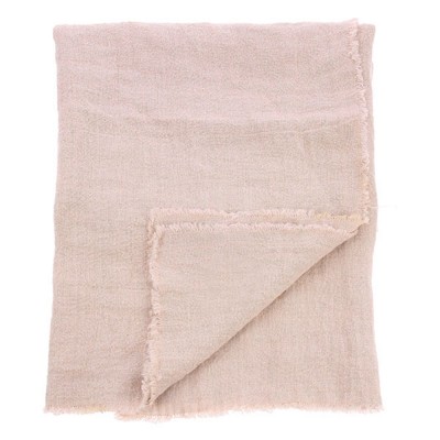 HKLIVING Nappe en lin saumon - 