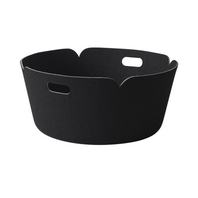 MUUTO  Corbeille de rangement Restore, ronde - noir