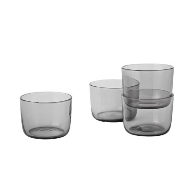 MUUTO Set de 4 verres Corky gris teint&eacute; S - 