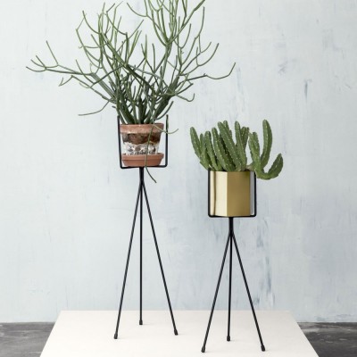FERM LIVING Support pour plantes noir S - 