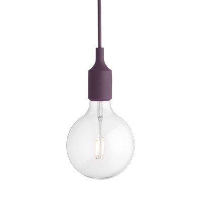 MUUTO  - Socket E27 Lampe LED suspendue bourgogne