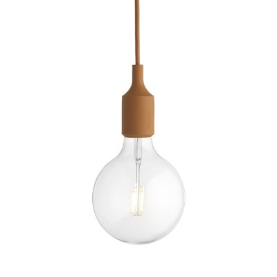 MUUTO  - Socket E27 Lampe LED suspendue, marron clair