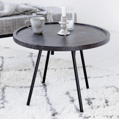 House Doctor Juco Table Noir 40 x 40 cm dia: 60 cm, h: 45 cm Noir