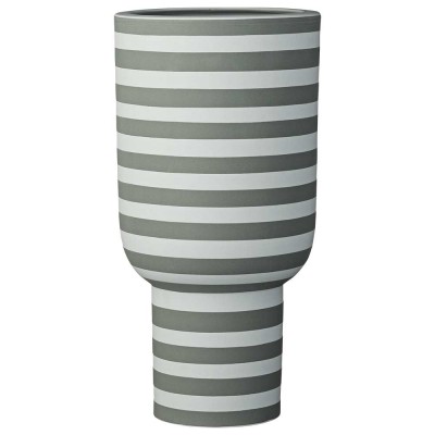 AYTM  - Varia Vase sculptural, &Oslash; 15 x H 30 cm, vert poussi&eacute;reux / for&ecirc;t