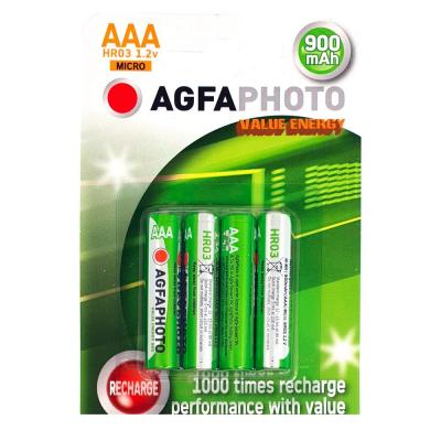 AGFAPHOTO  Rechargeable Micro AAA 4 pi&egrave;ces - Piles