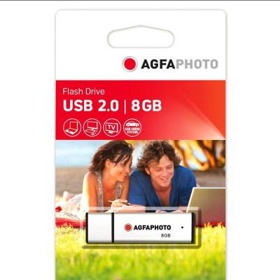 AGFAPHOTO Cle USB 2.0  USB Flash Drive 2.0 8Go Argent