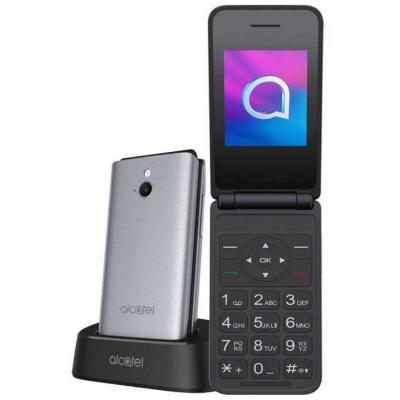  T&eacute;l&eacute;phone Portable Basique Alcatel 3082X 2.4 QVGA Quad-Core 64Mo 128Mo THREAD X Gris Argent&eacute;