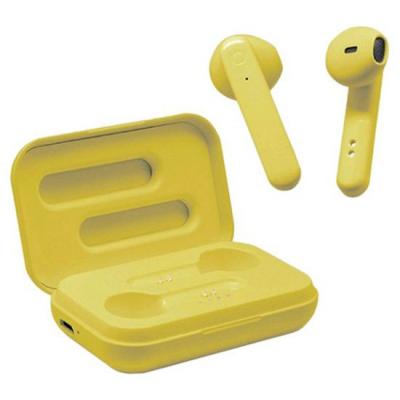 BLUESTORK Ecouteurs bluetooth sans fil pop blue element jaune