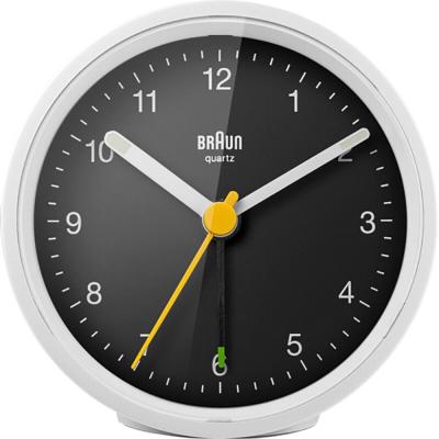 BRAUN  R&eacute;veil &agrave; Quartz Plastique Blanc Noir Normal