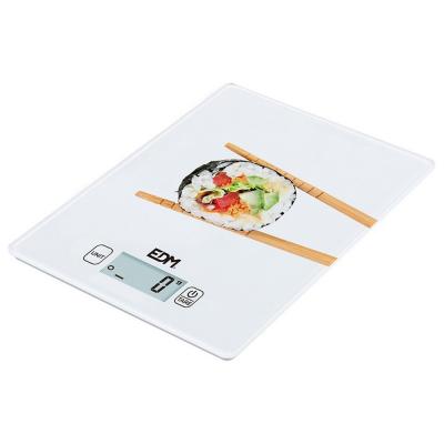 EDM  07526 Bascula de cuisine, Mod 1, MAX 5 kg, Plastique, Neutre