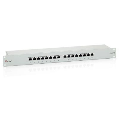 EQUIP  Panneau de brassage 16 ports 1HE, Cat 6 Gris (Import Allemagne)
