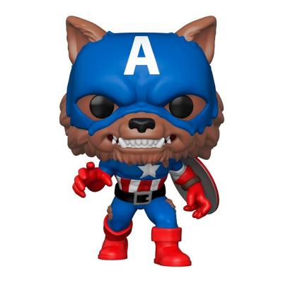 FUNKO  55506 POP Marvel : Year of the Shield - Captain America Capwolf (Amazon Exclusive)