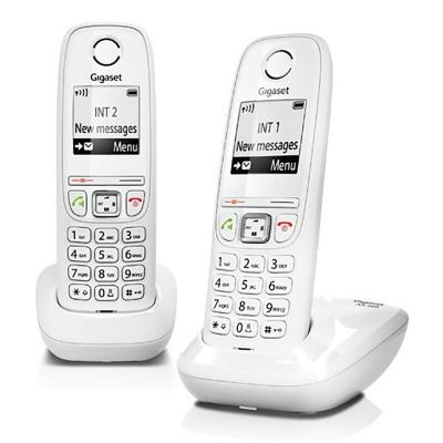GIGASET  As405 Duo Wireless Landline Phone Blanc