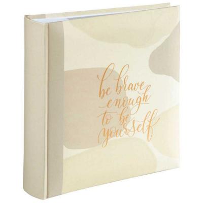 HAMA Album photo m&eacute;mo ""brave"", pour 200 photos au format 10 x 15 cm, beige