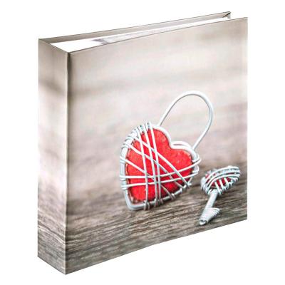 HAMA Album m&eacute;mo""Rustico"" pour 200 Photos au Format 10 x 15 cm, Metal Heart