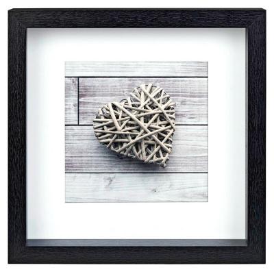 HAMA  Scala 3d 23x23 Cm Portrait Wood Passepartout Photo Frame Noir