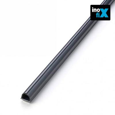 INOFIX Lot de 3 gaines adh&eacute;sives Cablefix 10,5 x 10 mm gris metallis&eacute;-