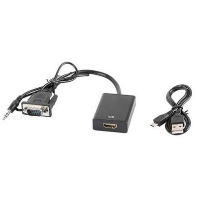LANBERG  Ad-0021-bk Hdmi To Vga/jack Adapter Noir