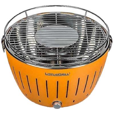 LOTUSGRILL  - Barbecue ORANGE avec piles et c&acirc;ble d'alimentation USB