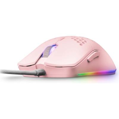 ANIMA Souris Gaming avec LED Mars Gaming MMAXP Ultral&eacute;ger 12400 DPI Rose 