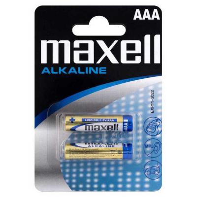MAXELL  Lr03 Aaa 1.5v Alkaline Batteries 2 Units Dor&eacute; 