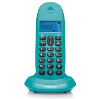Telefono Inalambrico DECT MOTOROLA C1001 Turquesa