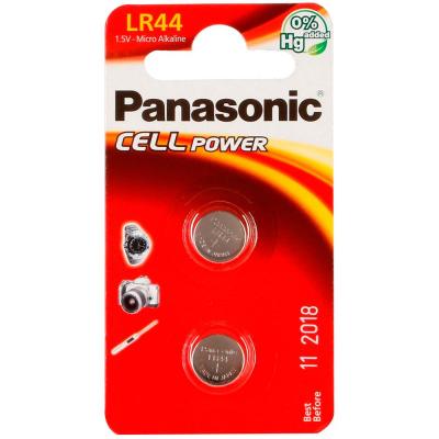 PANASONIC Pack de 2 piles  Micro Alkaline LR44 1.5V 