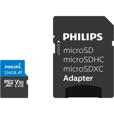 PHILIPS  microsdxc card 256gb class 10 uhs-i u3 + adaptateur DFX-512570