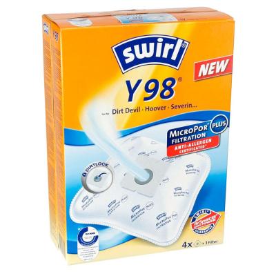 SWIRL  Lot de 4 sacs d'aspirateur et 1 filtre Y 98 MP Plus AirSpace