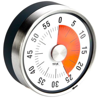 TFA  Dostmann - Minuteur rond de cuisine anthracite  - anthracite