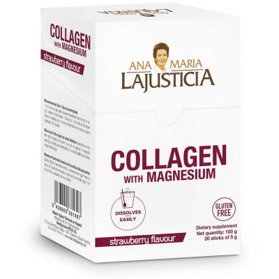 ANA MARIA LAJUSTICIA Ana Mar&iacute;a Lajusticia Collag&egrave;ne Au Magn&eacute;sium Saveur Fraise 20 sachets