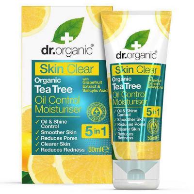 DR. ORGANIC  Soin Hydratant &agrave; l'Huile de Tea Tree Bio Skin Clear 50 ml