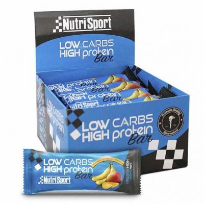 NUTRISPORT  Low Carb High Protein 16 Units Banana And Mango Energy Bars Box Bleu 