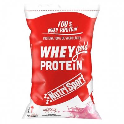 NUTRISPORT  Whey Gold saveur fraise est une source de prot&eacute;ines Fraise