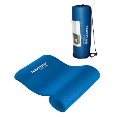 TUNTURI  tapis de fitness avec sac de transport 180 cm bleu