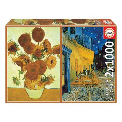 EDUCA PUZZLE 2x1000 PIECES :  VAN GOGH Coloris Unique