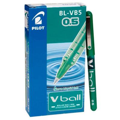 PILOT  Roller V-Ball Largeur De Trait 0,3 Mm, Vert 12 Unit&eacute;(S)