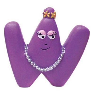 PLASTOY Figurine Barbapapa : Lettre W : Barbabelle