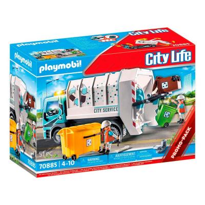 70885 Playmobil Camion poubelle avec effet Lumineux 