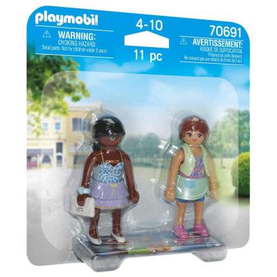 Figurine miniature PLAYMOBIL 70691 Duo-Pack Shopping-Girls