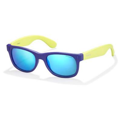 POLAROID Lunettes de soleil  P0115 col. udf/jy Enfants Carr&eacute; Bleu