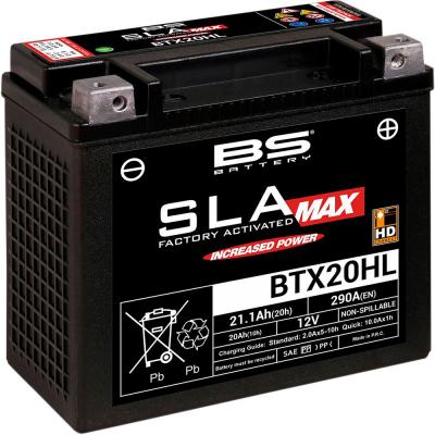 BS BATTERY Batterie BS BTX20HL SLA Max activ&eacute;e usine SPECIAL HARLEY DAVIDSON