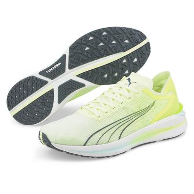 PUMA Chaussures De Running  Electrify Nitro - Vert / Jaune / Blanc - 40