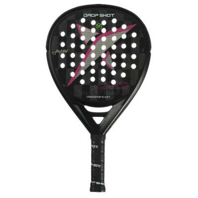 DROP SHOT  Conqueror 10 Soft Padel Racket Noir