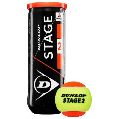 DUNLOP Tube de 3 balles de tennis  Stage 2