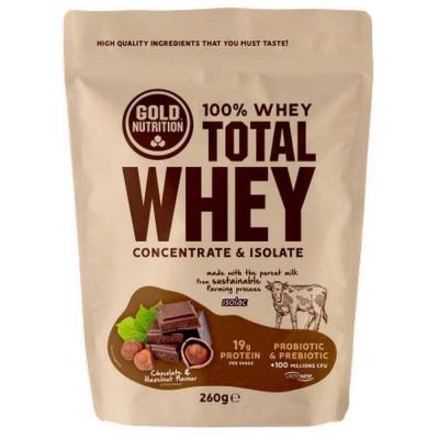 GOLD NUTRITION  Total Whey 260gr Chocolate&hazelnut Beige 